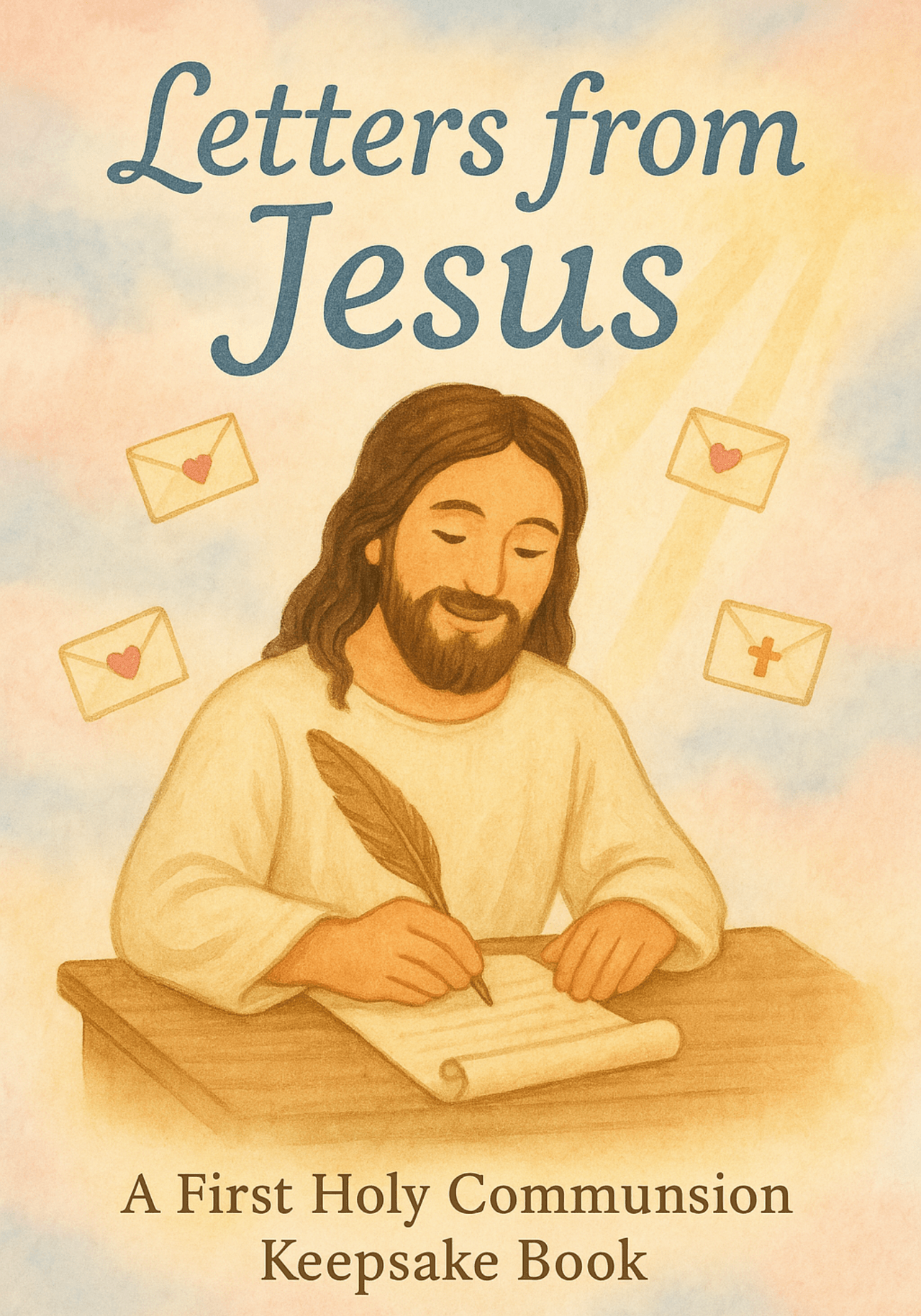 Letters from Jesus: First Communion Keepsake Book Cover